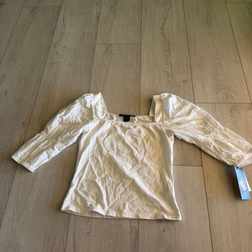 FRENCH CONNECTION women white top size 4